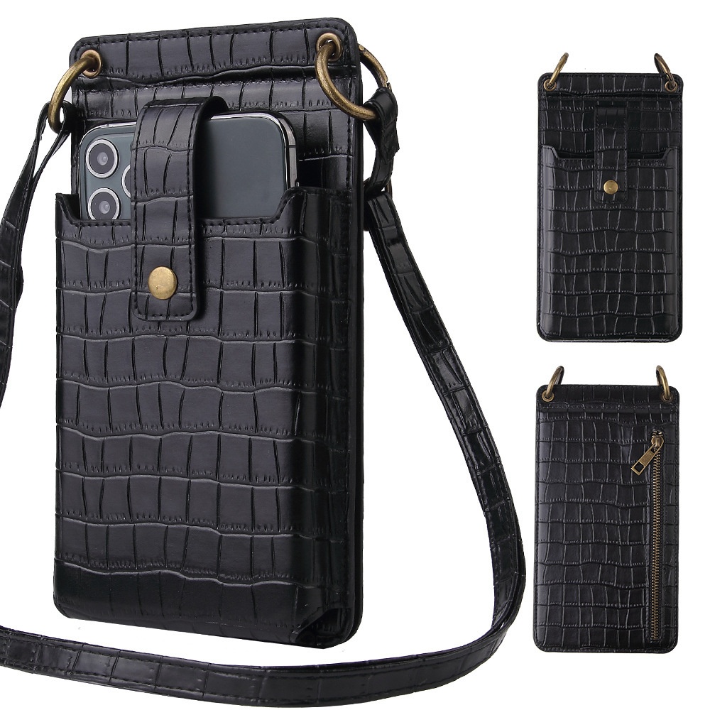 Crossbody Cell Phone Purse - Women PU Leather Multicolor Handbag with Adjustable Strap