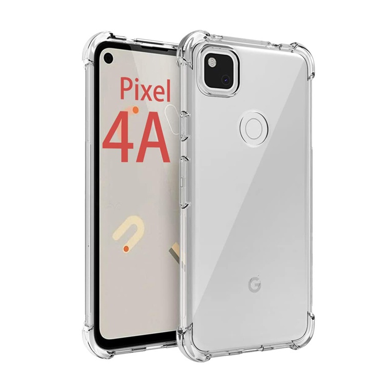 For Google Pixel 4A Case,Flexible Soft Clear Transparent Shock-Absorption Tpu Cell Phone Case Cover For Google Pixel 4A Fundas