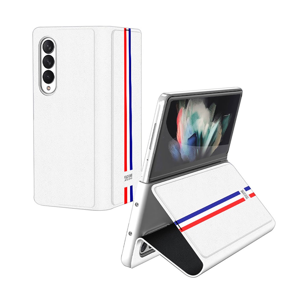 New Fashion PU Leather Magnetic Flip Full Cover Shockproof Cell Phone Case Back Cover for Samsung Galaxy Z Fold3 5G