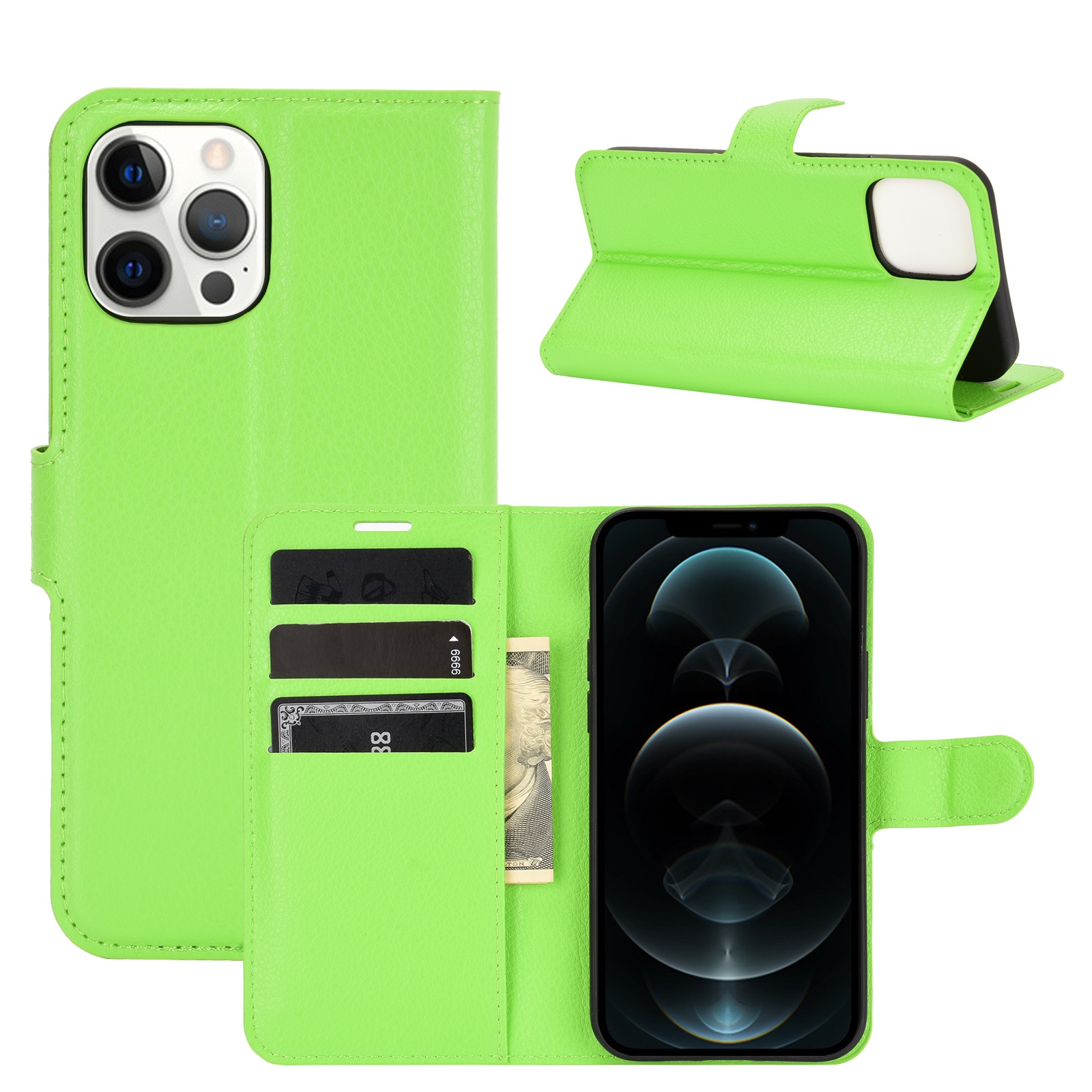 Customized Vegan Pu Luxury Card Holder Leather Cell Phone Case For Iphone 12 Pro Max Phone Leather Case