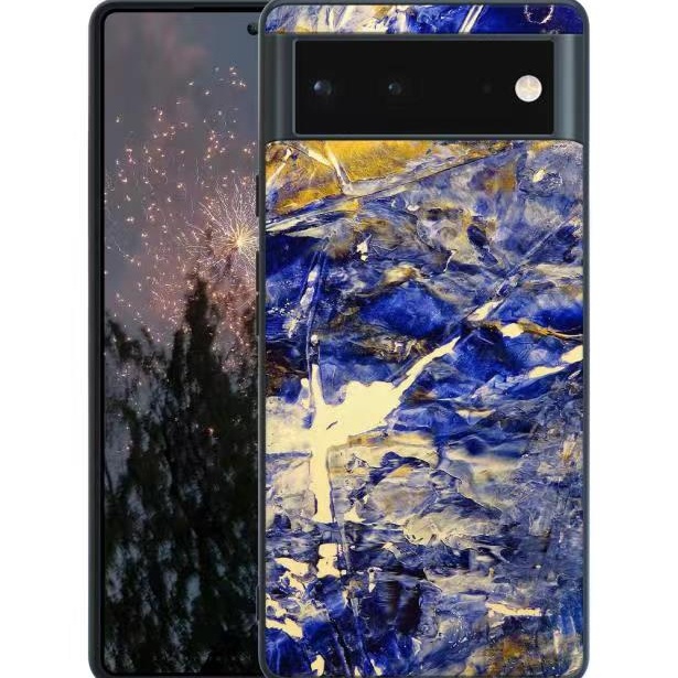 NX Case 2 in 1 Shockproof Protection Hard TPU Bumper+Soft PC Rubber Protective Case for Google Pixel 6 Case(Blue)