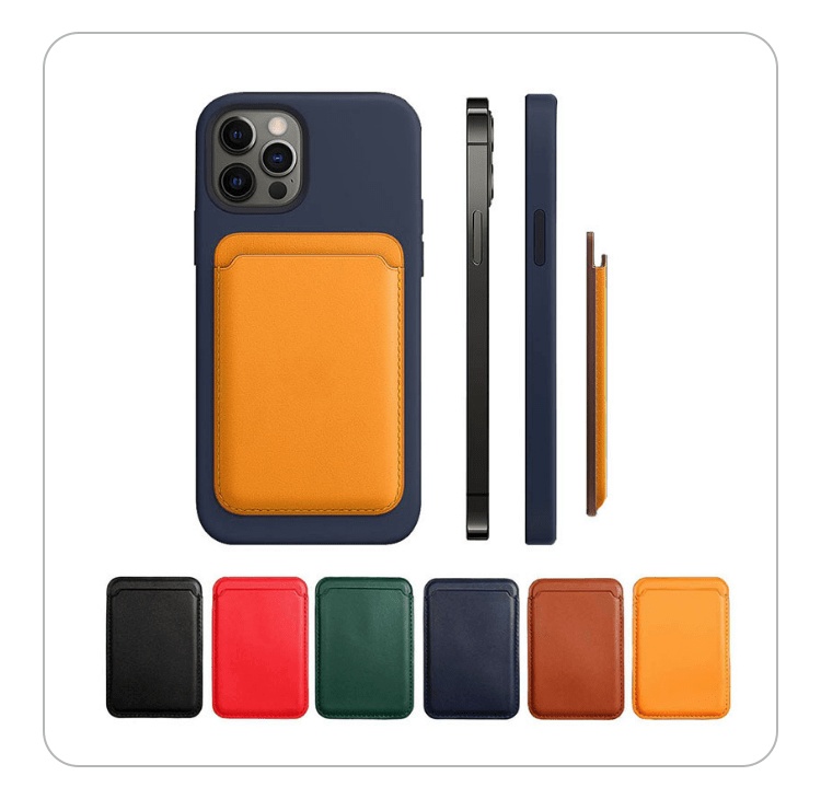 2021 hot selling newest phone case magesafe card holder pu leather for newest iphone 12 keep credit card support logo oem