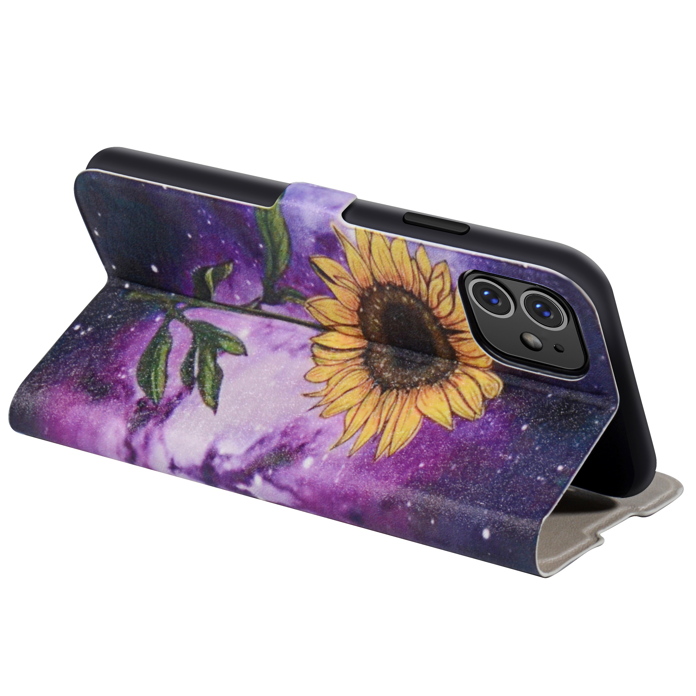wholesale Pu Customized Magnetic Leather Phone Cover for iphone 13 leather cases