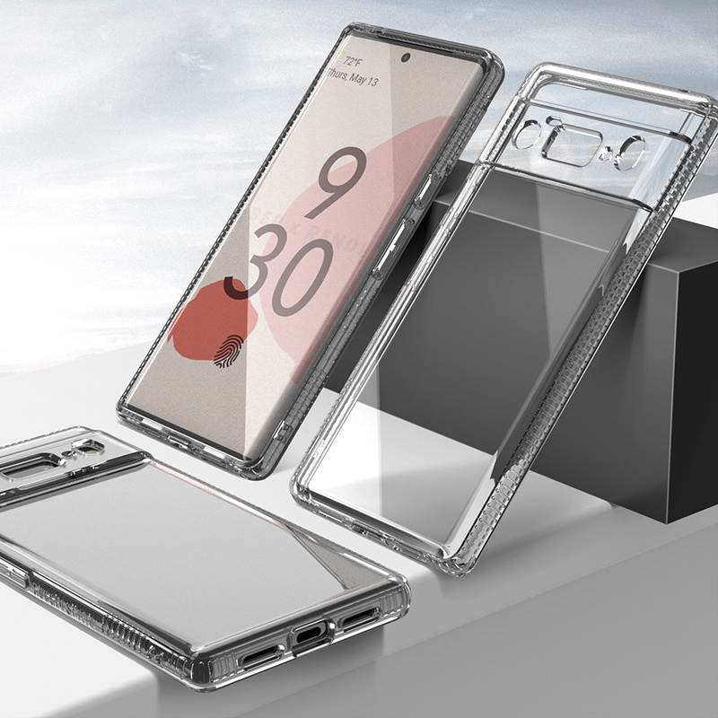 For iphone 12 11 XS XR Pro Max 7 8 2mm Protective Clear Cover For Google Pixel 6 Pro Soft TPU Shockproof Transparent Pixel6 Case