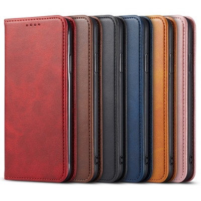 Custom Magnetic Stand Feature 3 Slots ID Credit Cards Pocket Flip PU Leather Wallet Phone Case For iphone 12 Pro Max XS 8 plus