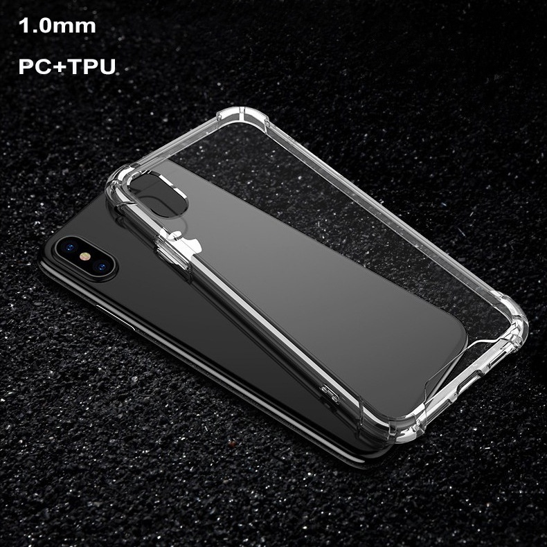 Factory New arrival 1.0mm PC TPU airbags transparent phone case clear covers for iphone 11 12 pro max case