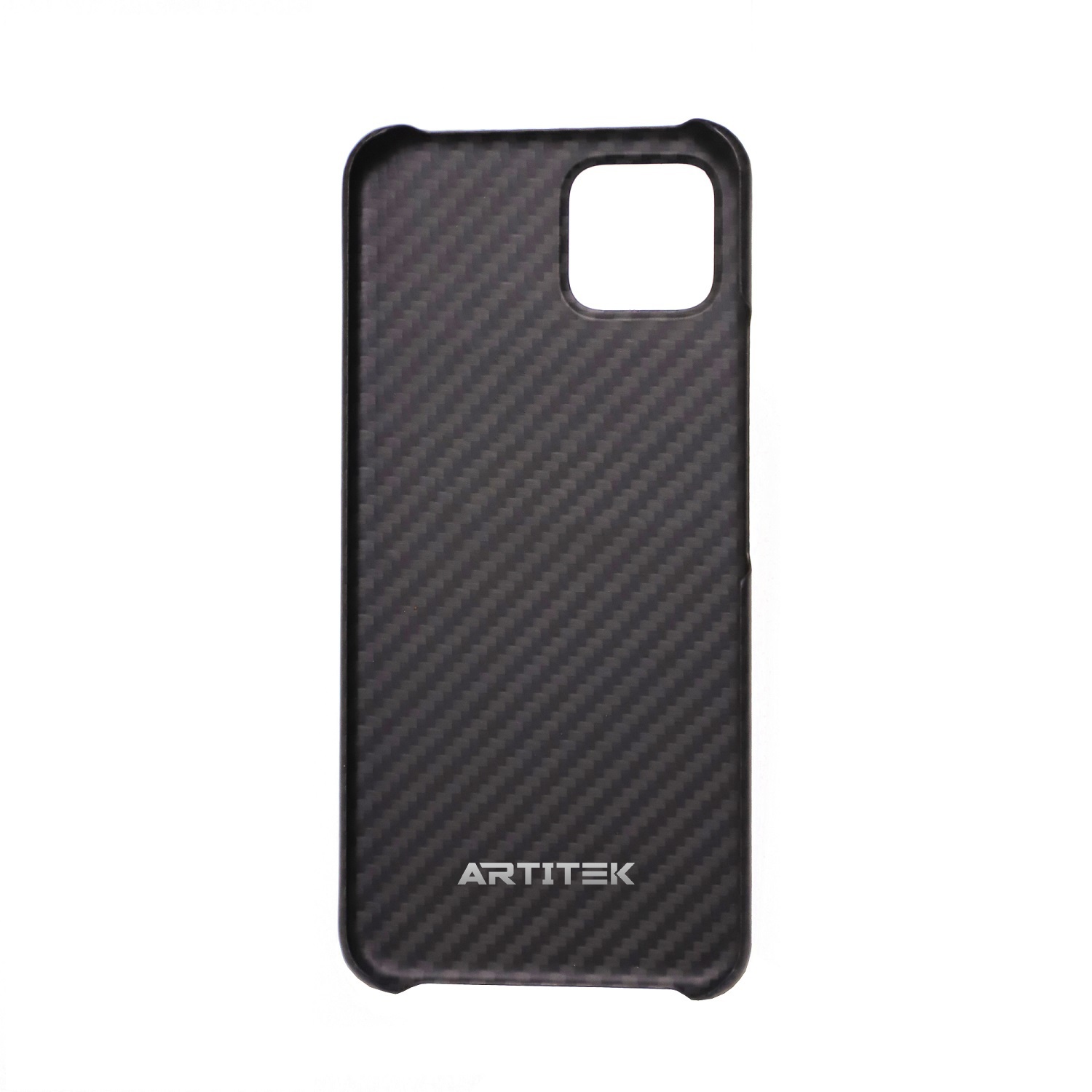 Artatek 100% Real Aramid Carbon Fiber Phone Cover Case  for Google  Pixel 4/4XL Matte Black/Grey Twill