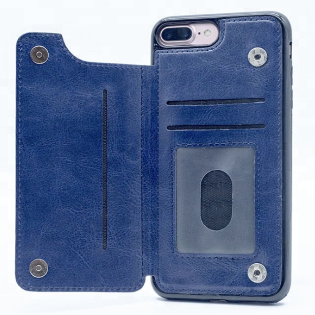 Cell Phone PU leather Case for iPhone 6 7 8 9 10 plus X Xr Xs wallet leather