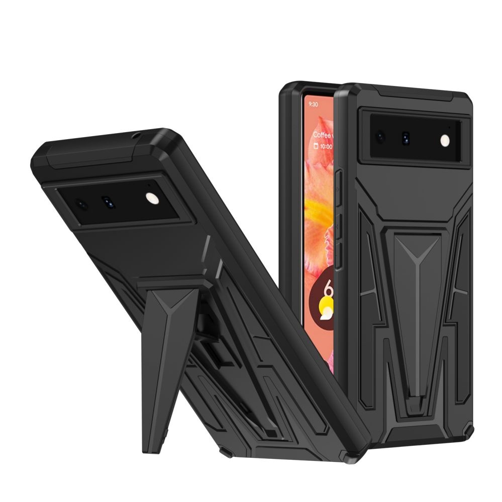 2 in 1 tpu pc phone case for pixel 6 cases 2021 new type hard phone back cover for google pixel 6 / 6 pro case