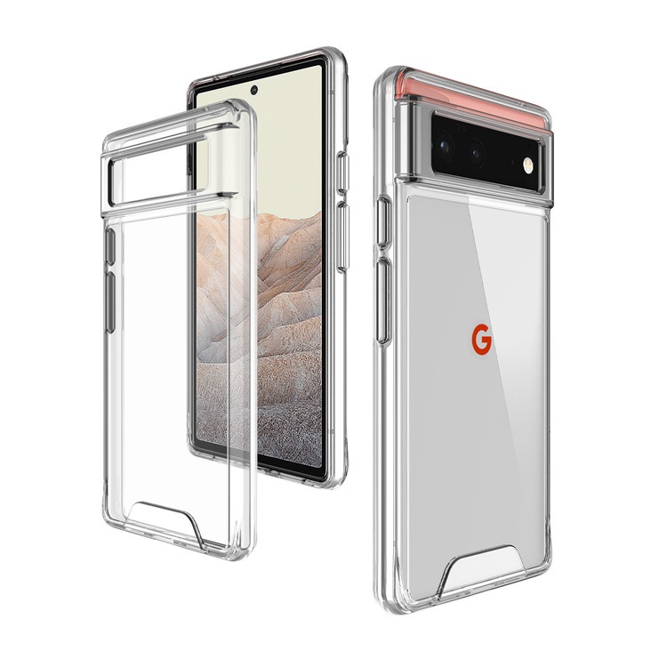 New TPU Bumper Hard PC Back Transparent Clear Phone case for Google pixel 6 pro Case