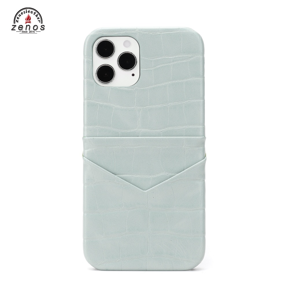 ZENOS Stock Street Fasion Crocodile Pattern PU Leather Phone Case Top Cover Ins Style For Iphone 12 Pro Max