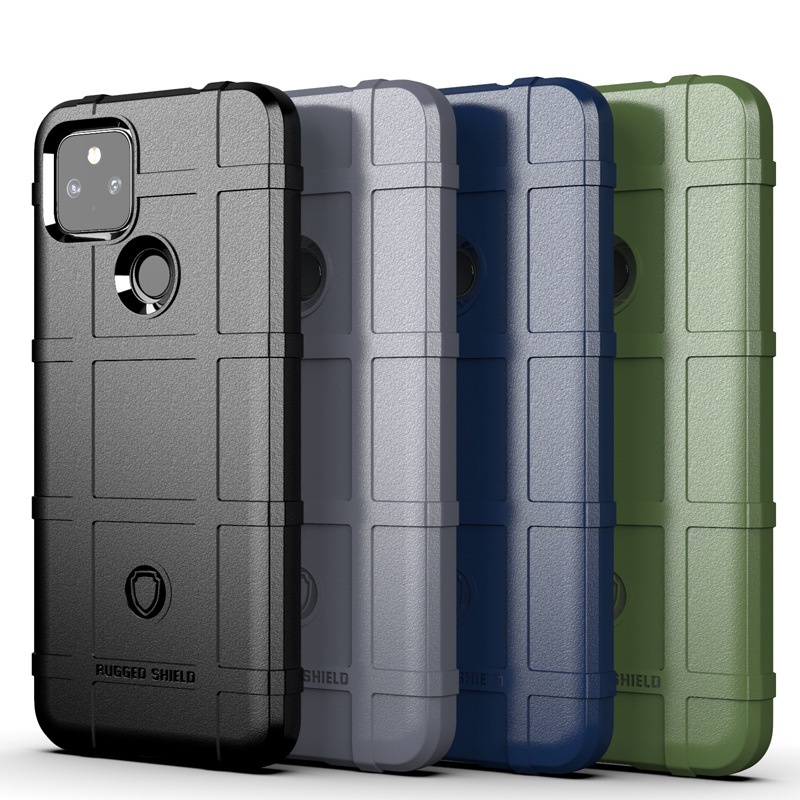 Military protection shield Pixel 4XL silicone protective case for Google Google Pixel 5A mobile phone case