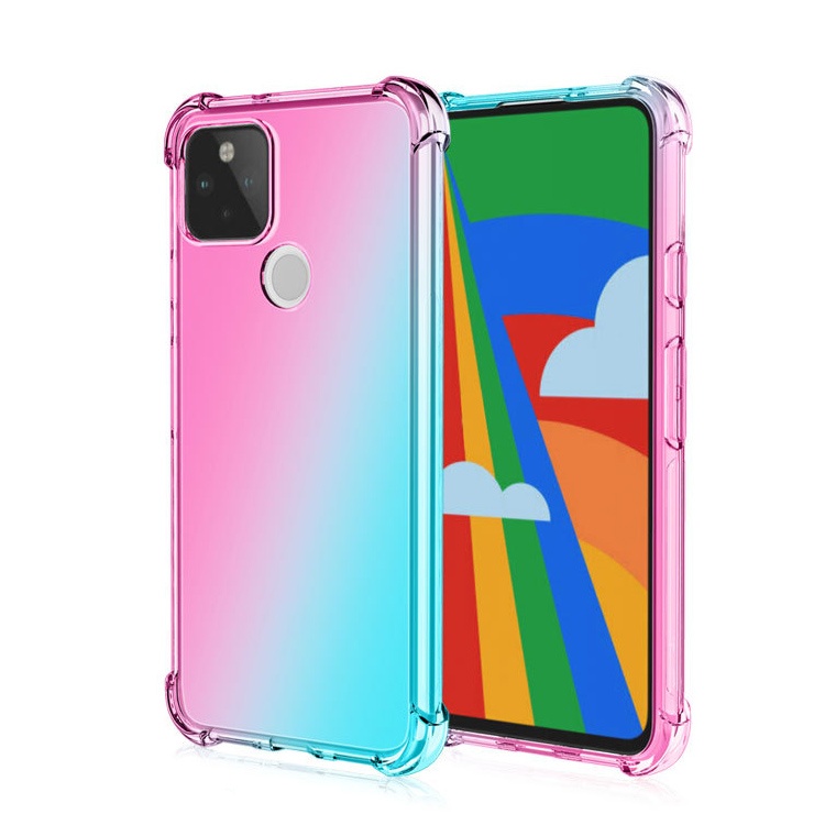 Rainbow 4 Corner Protection Full Coverage Mobile Phone Case for Google Pixel 4 XL 4A 5