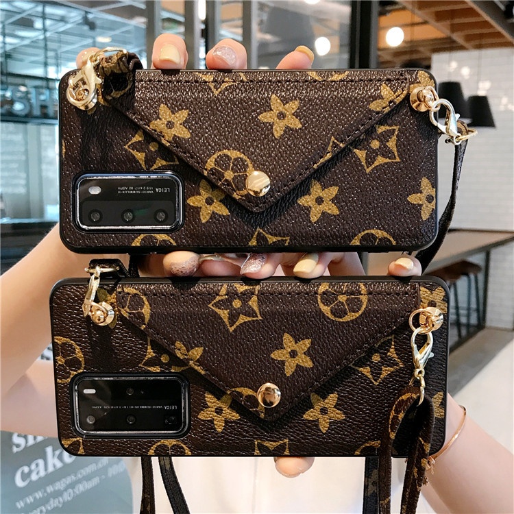 Fashion Luxury Design PU Leather Crossbody bag Slot cell Phone Case for iphone X XS XR XSMAX 11 12 pro max 7/8 7plus/8pius