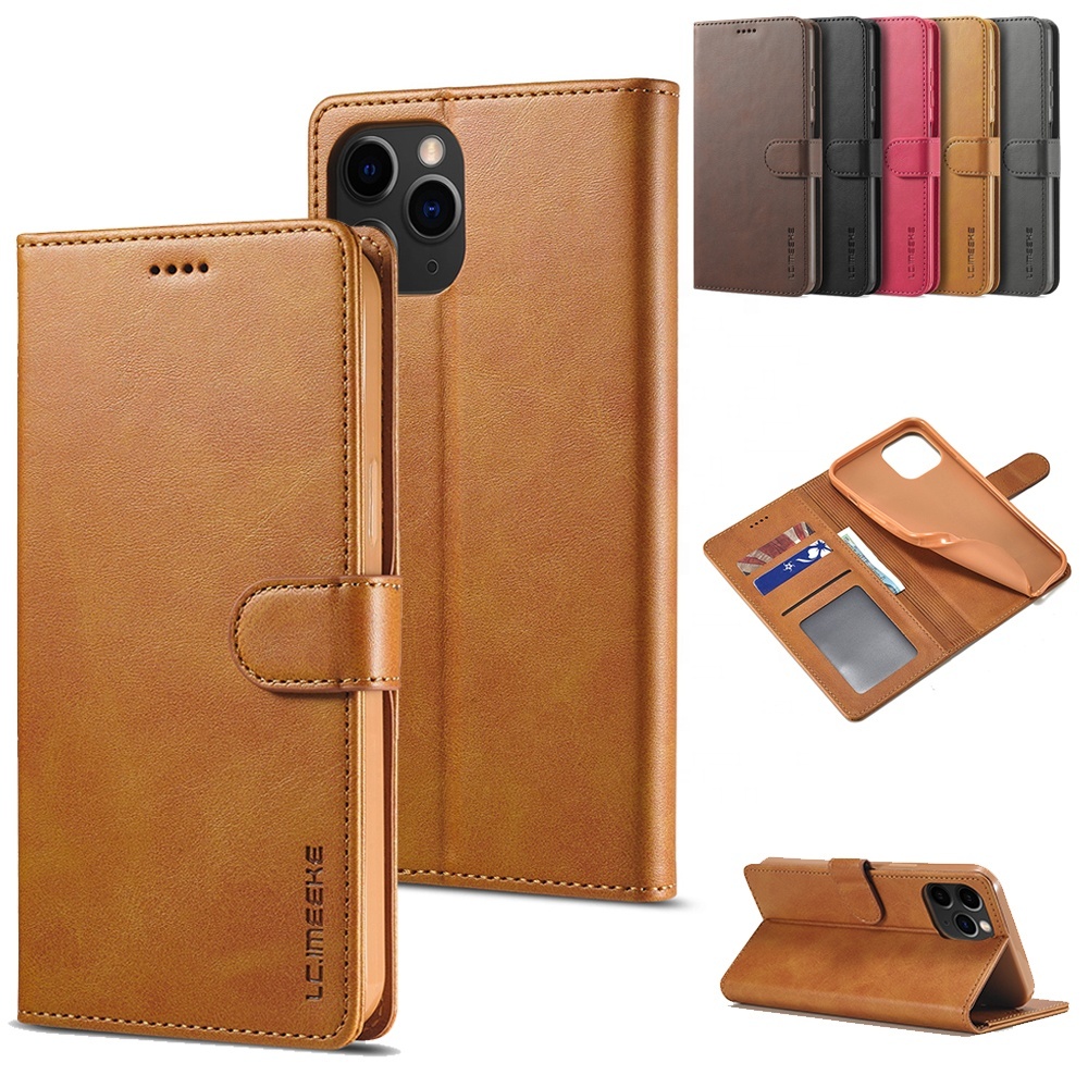Customize Mobile Phone Bag PU Leather Case For iPhone 13 12 Mini 11 Pro X XS Max XR 8 7 Plus SE 2020 Wallet Card Slot Flip Cover
