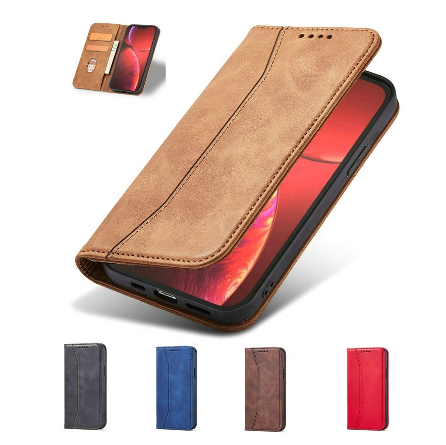 New Arrival Top Quality Wallet Leather Protective Case for iPhone 13 with Kickstand Flip Leather Cover for Google Pixel 6 Case