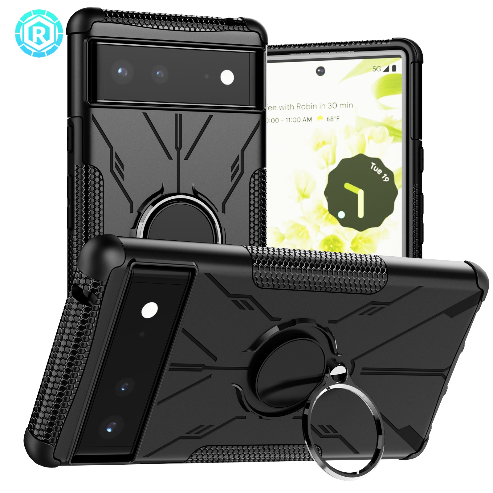 Factory custom High Quality Cheap Cell Phone Cover New Model For Google PIXEL 6  Rugged Smartphone Case With Magnetic Kickstand