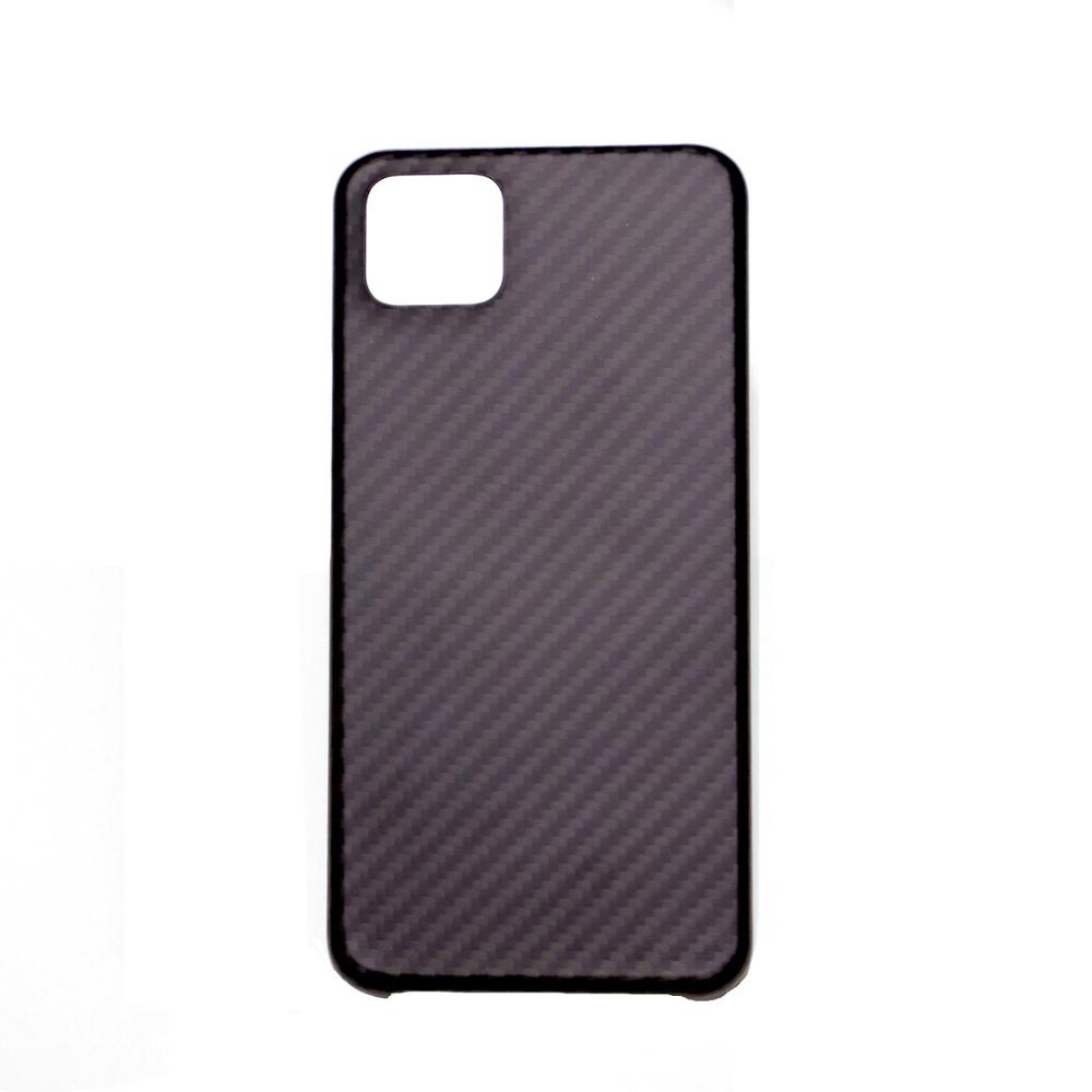 100% Real Aramid Carbon Fiber Phone Cover Case  for Google  Pixel 4/4XL Matte Black/Grey Twill