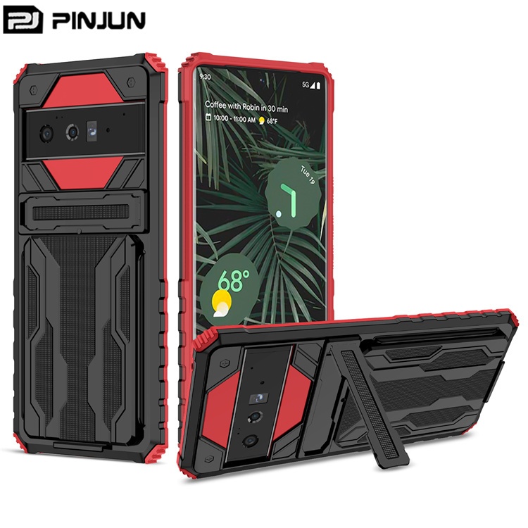 phone accessories 2 in 1 hybrid multifunctional card slot wallet mobile cover for Google Pixel 6 Pro kickstand phone case
