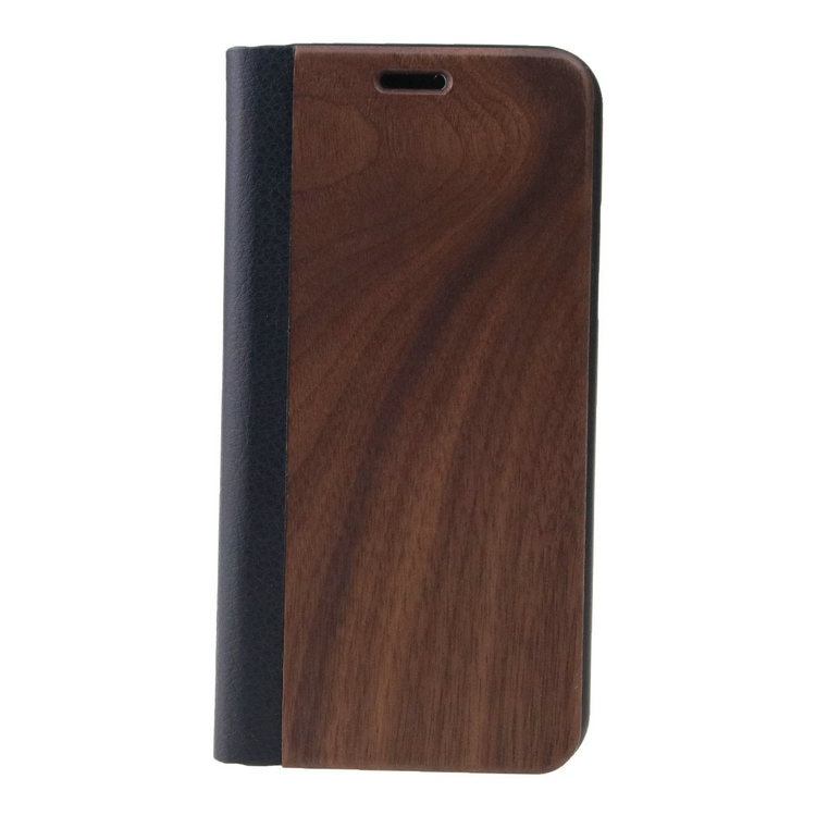 Luxury Flip magnetic Wood Leather Wallet Phone cover case Customize PU Leather Mobile Phone Protective for IPhone