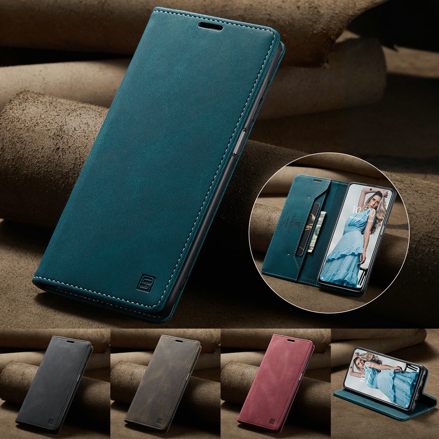 Autspace Leather Wallet Case for Google Pixel 6 Case With PU Leather Stand Card Cover for Google Pixel 5A 5G 6A Nexus Flip Case