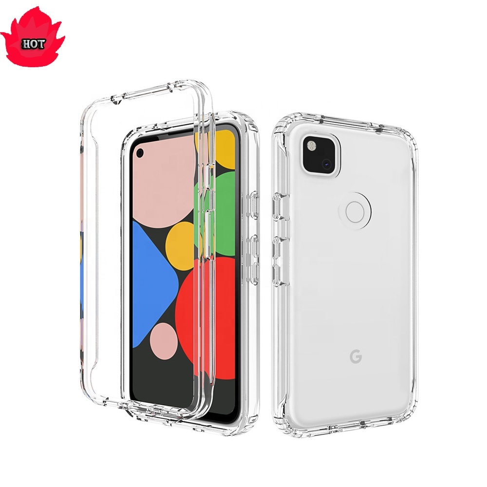 Custom For Google Pixel 5 Case Ultra Thin Soft TPU 2 in 1 Back Cover Phone Cases For Google Pixel 4A 4XL