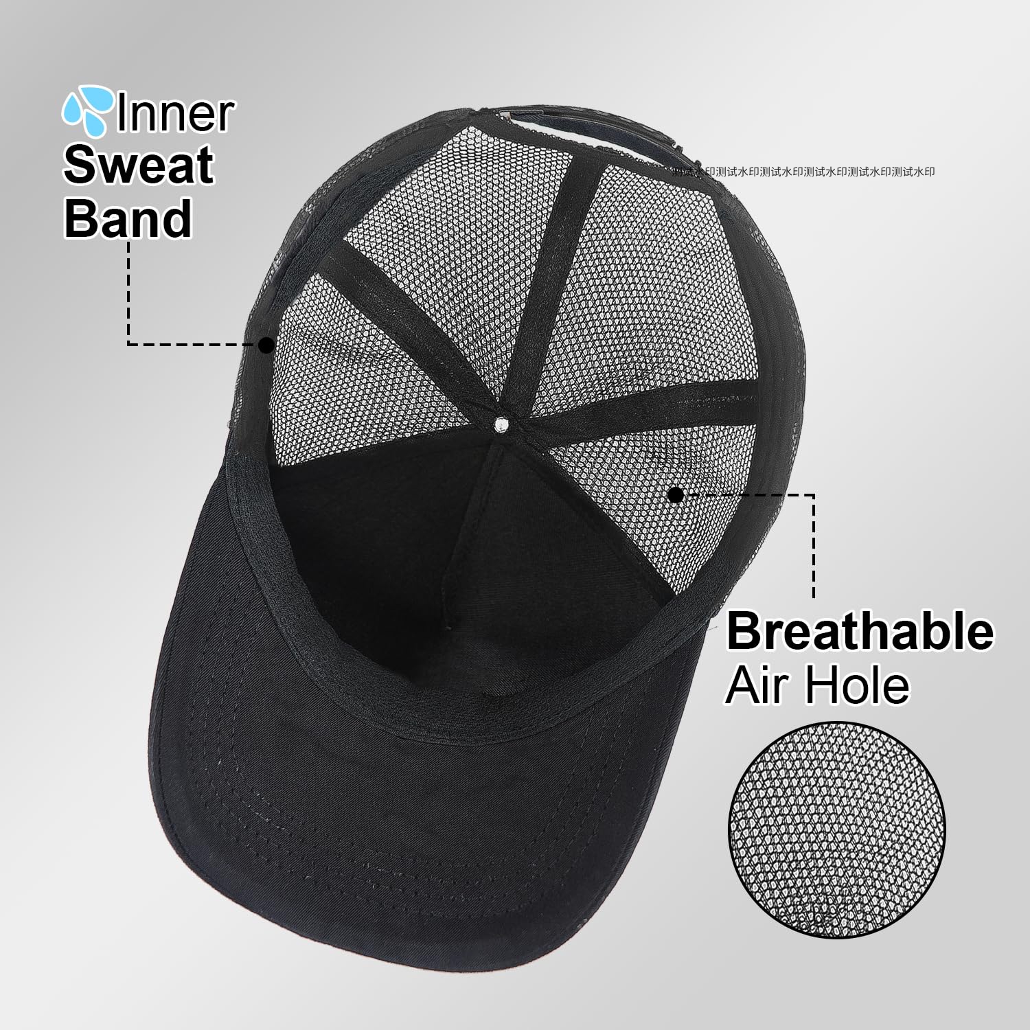 Custom 6-Panel Baseball Caps High Quality Adjustable Breathable Quick-drying 100% Cotton Customizable Logo for Outdoor Beach Use